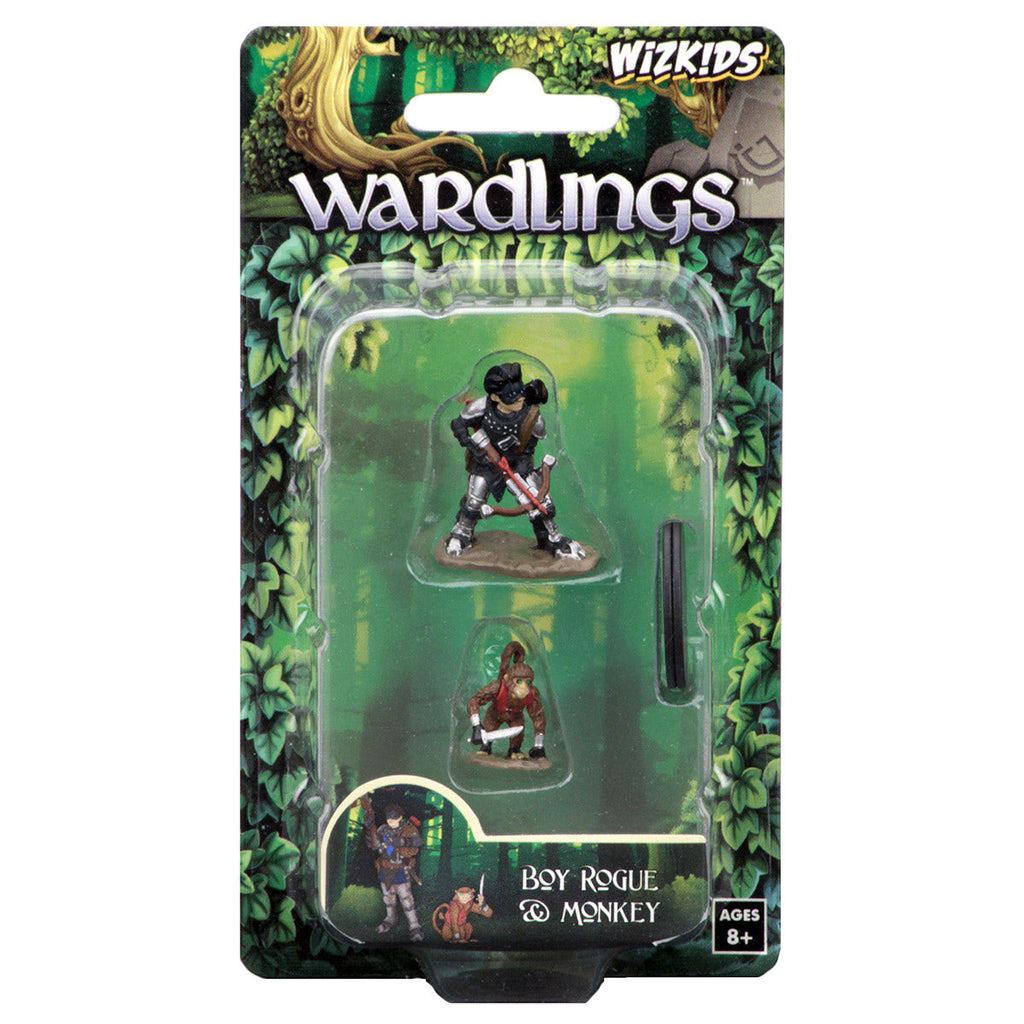 WizKids Wardlings RPG Figures: Boy Rogue & Monkey