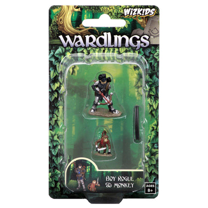 WizKids Wardlings RPG Figures: Boy Rogue & Monkey - 1