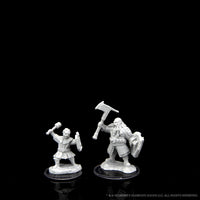 Critical Role Unpainted Miniatures: Kymal Militia Brawler & Jorenn Militia Holy Axeman
