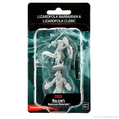 D&D Nolzur's Marvelous Miniatures: Lizardfolk Barbarian & Lizardfolk Cleric - 1