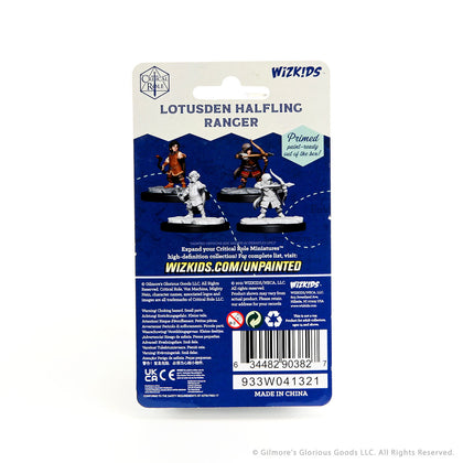 Critical Role Unpainted Miniatures: Lotusden Halfling Ranger Male - 2