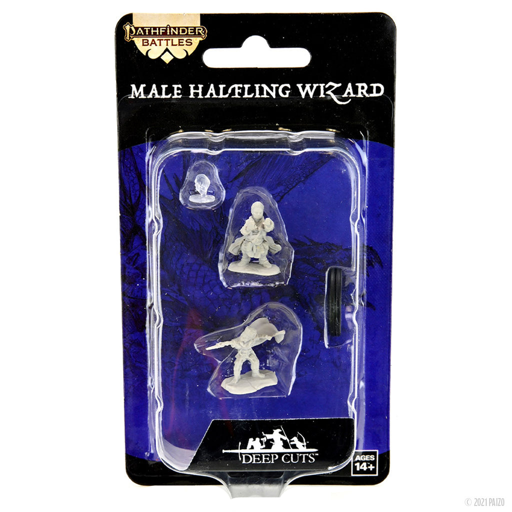Pathfinder Deep Cuts: Halfling Wizard Male