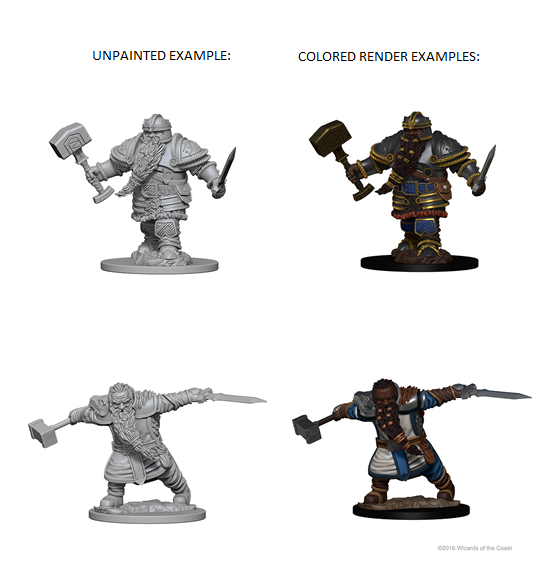 D&D Nolzur’s Marvelous Miniatures: Dwarf Male Fighter – WizKids