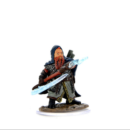 Pathfinder Battles: Premium Painted Figure - Male Dwarf Sorcerer - 3