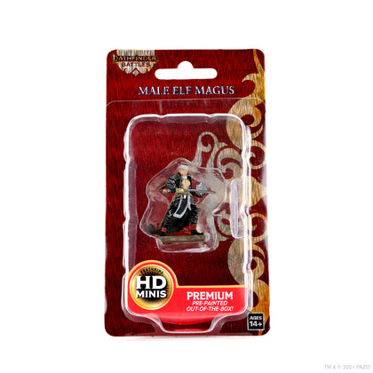 Pathfinder Battles: Premium Painted Figure - Male Elf Magus - 1