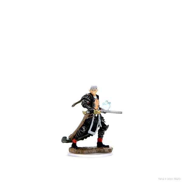 Pathfinder Battles: Premium Bemalte Miniatur – Männlicher Elfen‑Magus, Vorgefärbt, Für Tabletop‑Rollenspiele