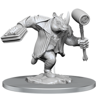 Magic: The Gathering Unpainted Miniatures: Freelance Muscle and Rhox Pummeler