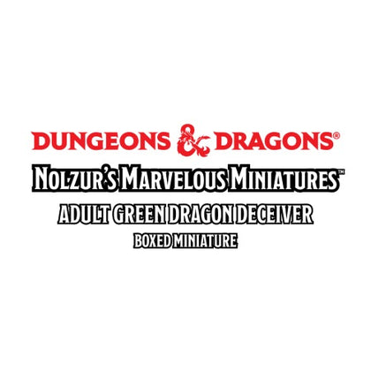 PRE-ORDER - D&D Nolzur's Marvelous Miniatures: Adult Green Dragon Deceiver Boxed Miniature - 1