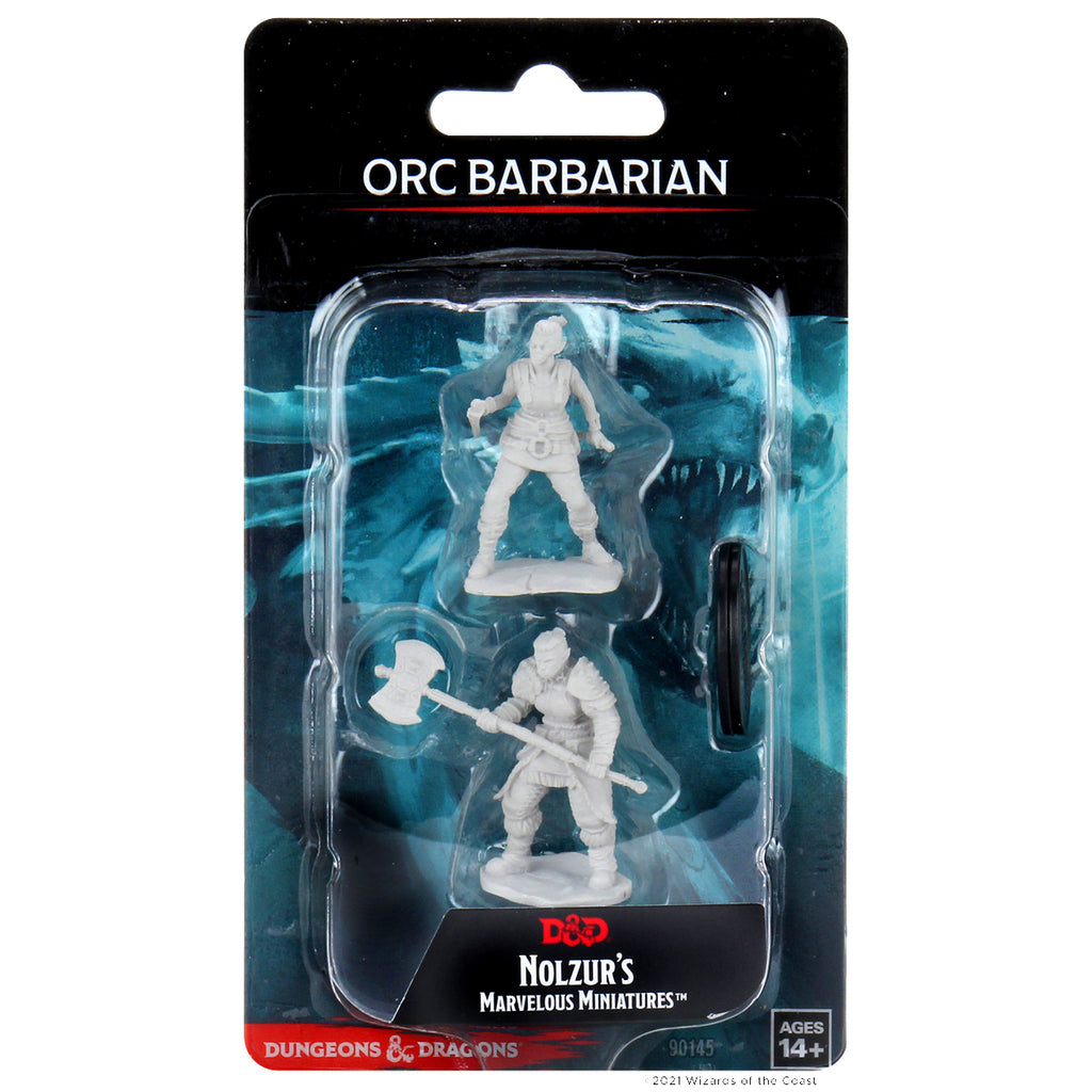D&D Nolzur's Marvelous Miniatures: Orc Barbarian Female – WizKids