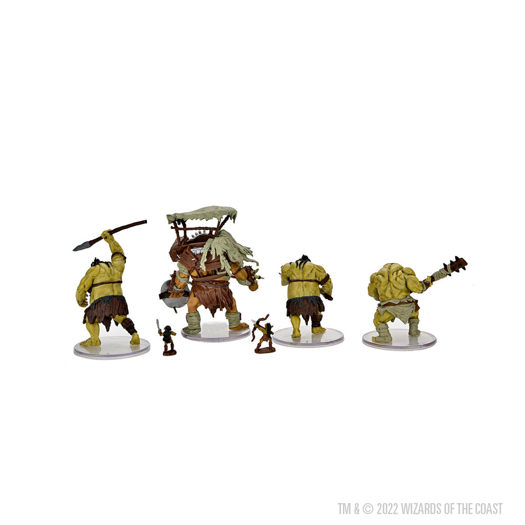 Miniature Pre-dipinte D&D Icons Of The Realms: Ogre Warband – Set Da 4 Figure Per Giochi Di Ruolo