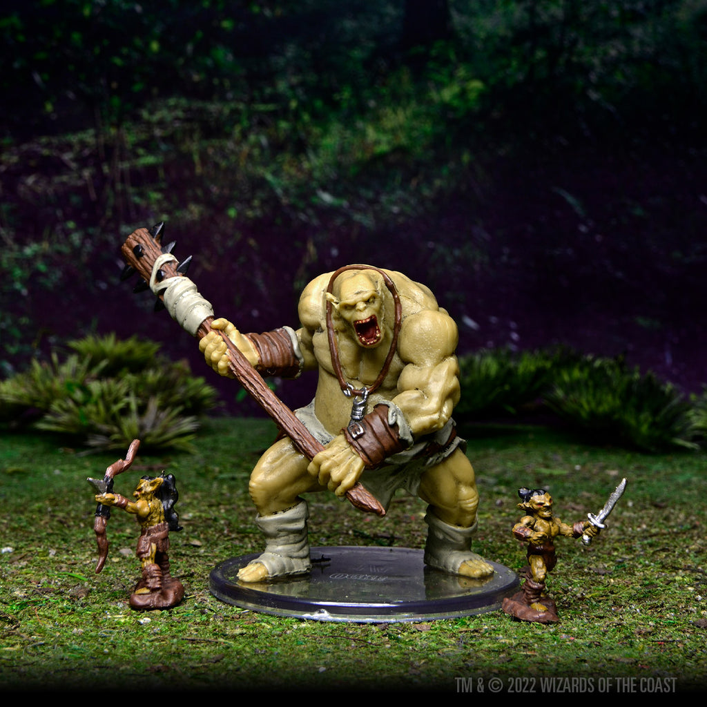 WizKids D&D Icons Of The Realms: Ogre Warband - 4 Pre-Painted Fantasy Miniatures