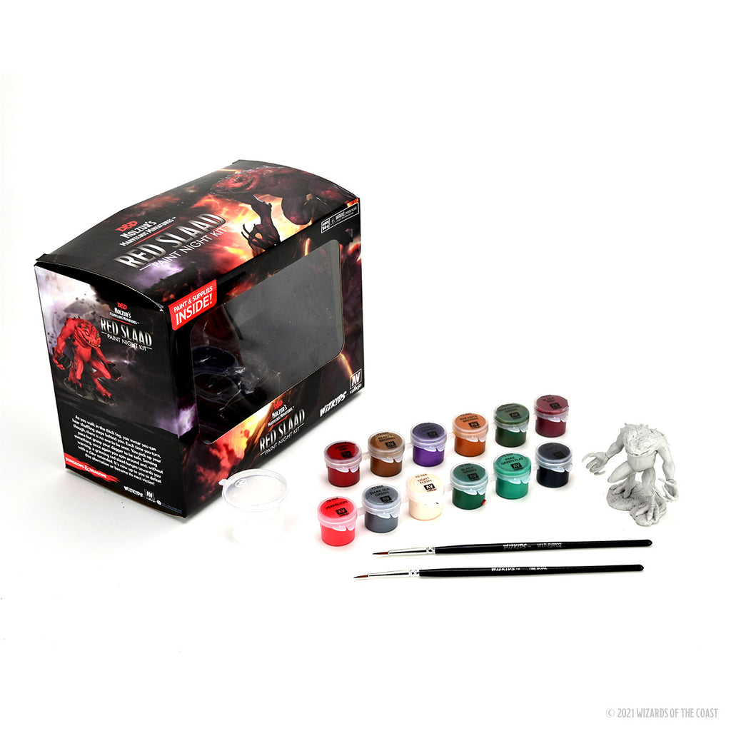 WizKids D&D Nolzur‘s Marvelous Miniatures – Blue Slaad Figur (unbemalt, 6-teilig) Für Pen & Paper