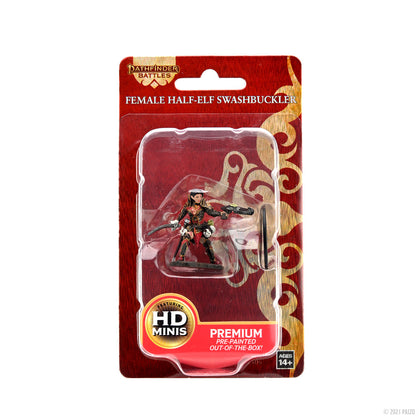 Pathfinder Battles: Premium Painted Figure - Female Half-Elf Swashbuckler - 1