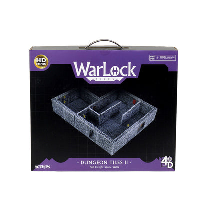 WarLock Tiles: Dungeon Tiles II – Full Height Stone Walls | WizKids - 1