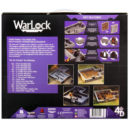 WarLock Tiles: Base Set - Dungeon Tiles I - 2