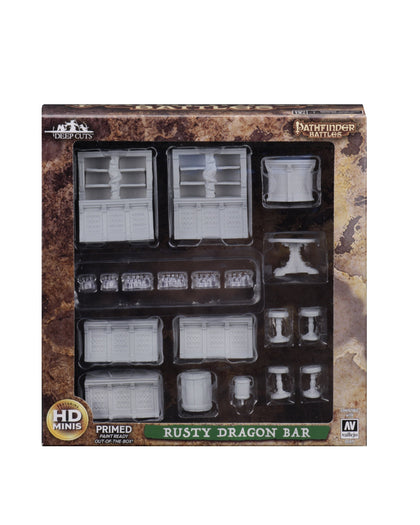 Pathfinder Battles Deep Cuts Unpainted Miniatures: Rusty Dragon Bar - 1