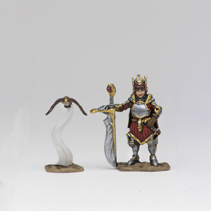 WizKids Wardlings RPG Figures: Girl Fighter & Hunting Falcon - 3