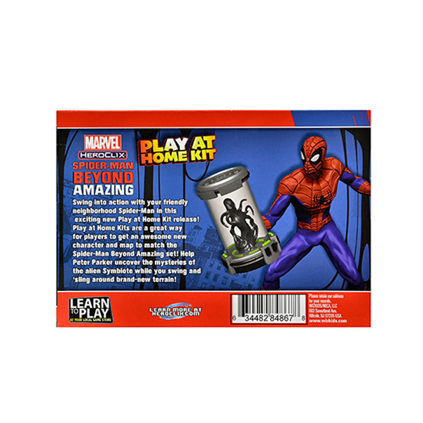 Marvel HeroClix Spider-Man Play At Home Kit - Includes Peter Parker Figure, Symbiote Object & Map