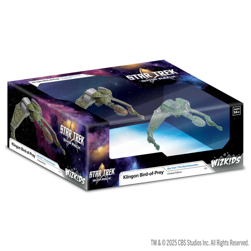 PRE-ORDER - Star Trek Ship Pack: Bird-of-Prey - Cloaked and Uncloaked