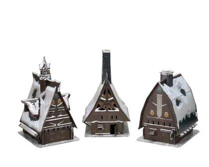 D&D Icons of the Realms: Icewind Dale: Rime of the Frostmaiden - Ten Towns Papercraft Set - 2