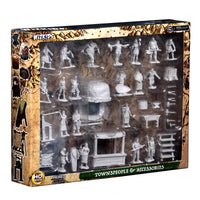 BACK-ORDER - WizKids Deep Cuts: Townspeople & Accessories Unpainted Miniatures, Multi-Colored