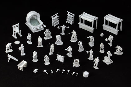 BACK-ORDER - WizKids Deep Cuts: Townspeople & Accessories Unpainted Miniatures, Multi-Colored - 2