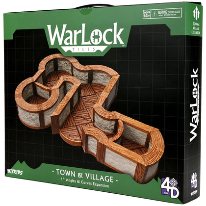 WarLock Tiles: Expansion Pack - 1 in. Town & Village Angles & Curves - 2