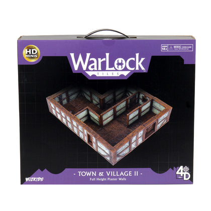 WarLock Tiles: Base Set - Town & Village II - Full Height Plaster Walls - 1