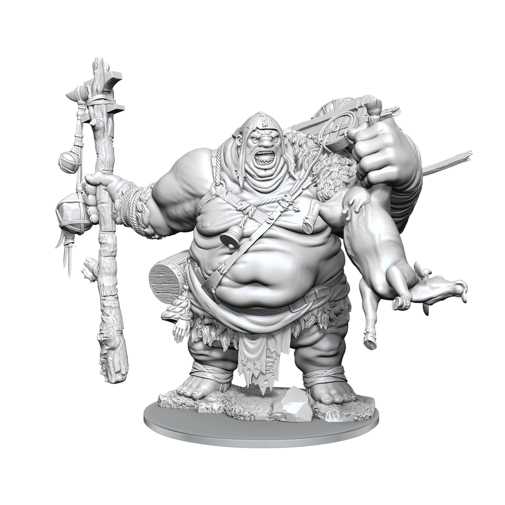 Miniature Hill Giant – WizKids D&D Frameworks – Non Peinte, Non Assemblée – Personnalisable – Donjons & Dragons – 1 Figurine