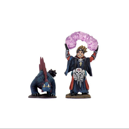 WizKids Wardlings Painted RPG Figures: Boy Warlock & Lizard - 3