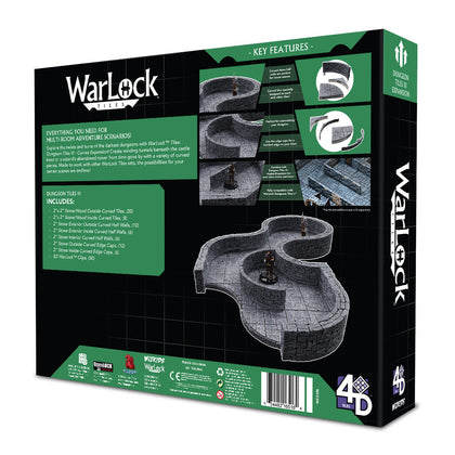 WarLock™ Tiles: Expansion - Dungeon Tile III - Curves - 2