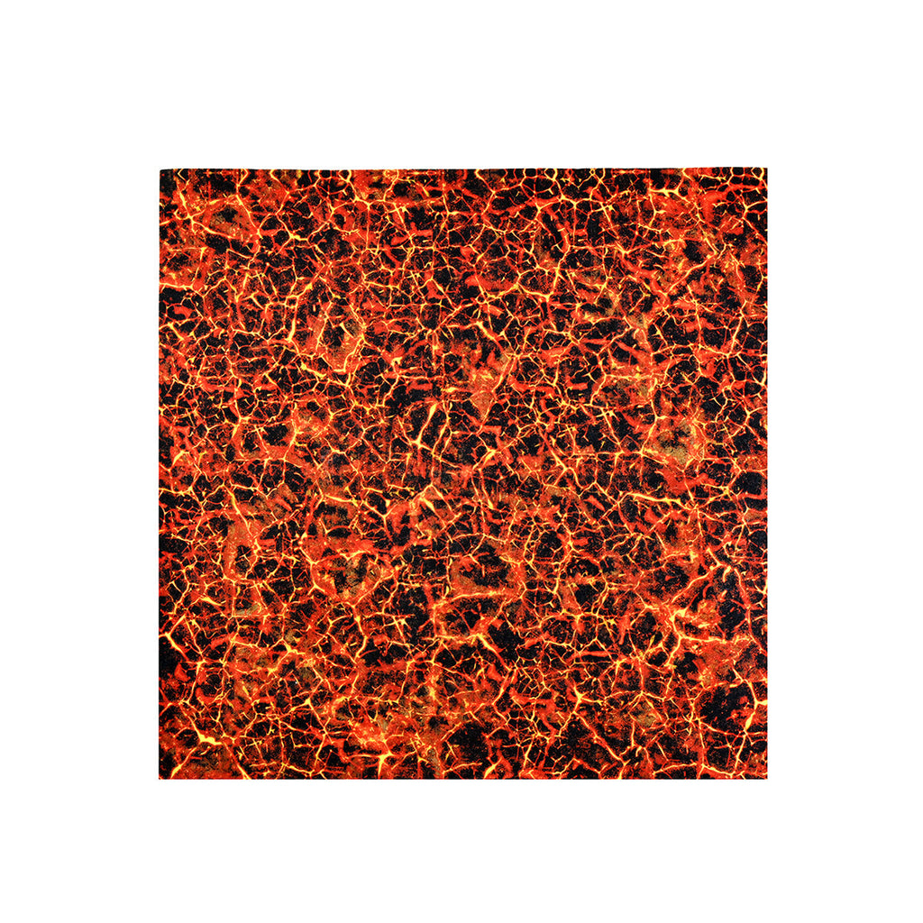 Warlock Tiles: Caverns Game Mat 'Magma Chamber' – Premium-Spielfeldmatte 61x61 Cm Mit 2,5 Cm Raster