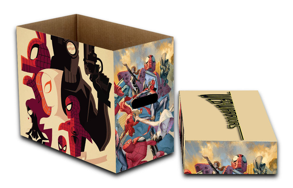 Marvel Short Comic Book Storage Box – Web Warriors (SINGLE)