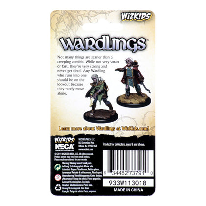 WizKids Wardlings Painted RPG Figures: Zombie (Male) & Zombie (Female) - 2